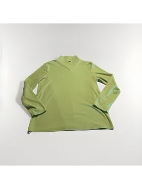 ZOLUCKY Women's Soft & Cozy Pullover Green Sweater Size 2XL (A28)